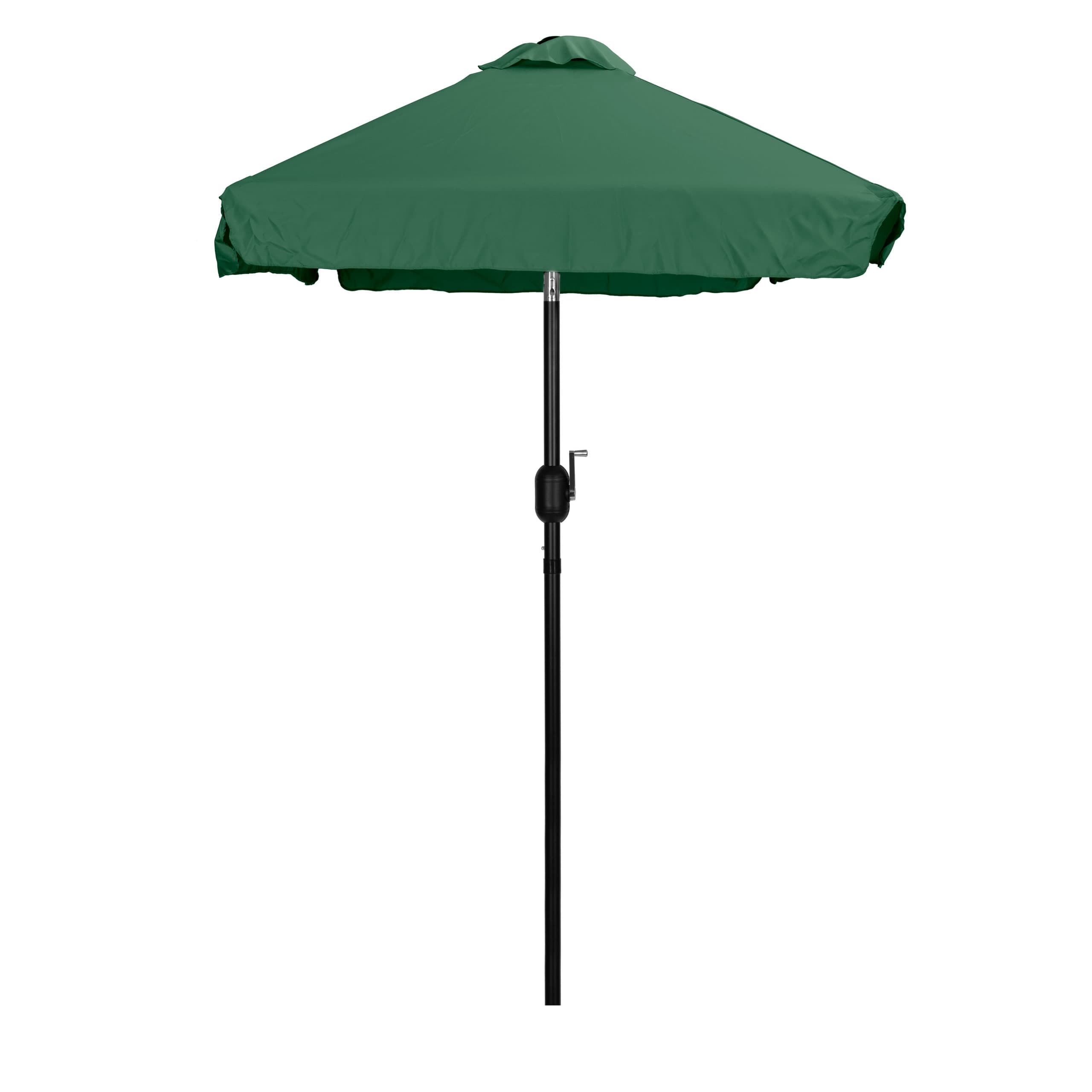 Prostokątny duży parasol ogrodowy skośny łamany z korbą zielony 200x140 cm MultiGarden